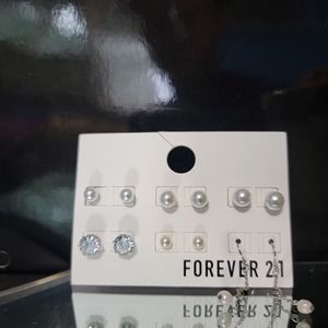 Forever 21 | Pearl | Earrings | Studs | Drop | 6 Pairs